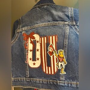 2T Sooners denim jacket custom